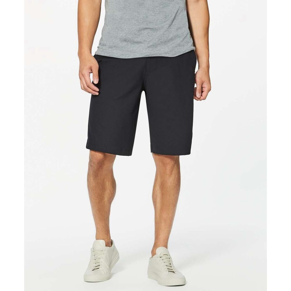 Lululemon Shorts Mens 30 The Works Warpstreme ABC 11" Inseam Stretch Black $88‎